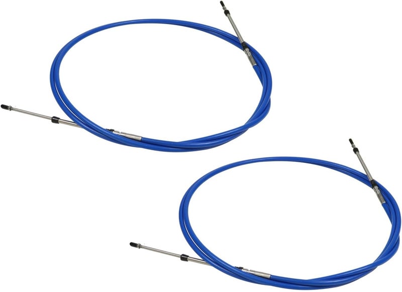 Jecoupoon Store 3300/33C Marine Throttle Shift Remote Control Box Cable for Outboard Engine Boat Motor Steering System 8FT 13FT 15FT 20FT 30FT (10FT,2PCS) - Image 1